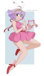 creamy_mami heels magical_angel_creamy_mami merunyaa panties pantyshot pink_panties purple_hair smiling tagme upskirt yuu_morisawa