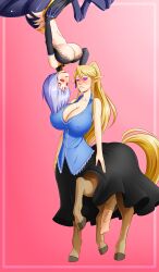 1futa 1girls animal_ears balls blonde_hair bottomless brainwashing breasts centaur centauress centorea_shianus cleavage clothed clothing drool drool_string duo elf_ears erect_nipples female femdom flaccid futa_centaur futanari futasub happy_trance horse_penis horsecock huge_breasts huge_cock humanoid hypnosis large_breasts light-skinned_female light-skinned_futanari light_skin long_hair mind_control monster_girl monster_musume_no_iru_nichijou mostly_clothed mostly_nude multi_eye non-human_penis oo_sebastian_oo penis rachnera_arachnera red_eyes short_hair spider_girl spiral_eyes standing underboob upside-down