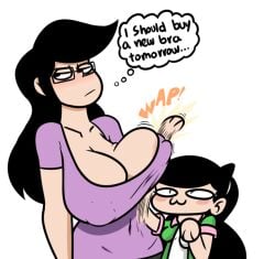 :3 areola_slip breast_slap cat_paws maria_gonzalez rosa_gonzalez rosebuds_(comic) terrible_the_drawfag