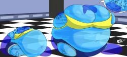 big_breasts blueberry_inflation breasts huge_breasts inflation mad_n_evil slime_inflation spherical_inflation sunken_head sunken_limbs