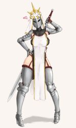 1girls bretonnia female female_only pelvic_curtain sirpetus solo solo_female sword tagme warhammer_(franchise) warhammer_fantasy