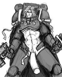 adeptus_astartes armor boltgun firearm fleatrollus handgun human imperium_of_man male pale_skin purity_seal solo_male space_marine tagme warhammer_(franchise) warhammer_40k weapon