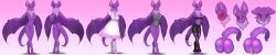 absurd_res anthro ass bat bisamon breasts genitals gynomorph hi_res intersex long_image mammal penis pussy solo wide_image