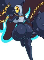 1female 1girls ass_bigger_than_body ass_bigger_than_breasts ass_bigger_than_head ass_bigger_than_torso balls big_ass big_balls big_breasts big_butt black_body breasts_bigger_than_head bubble_ass bubble_butt butt_bigger_than_head calliope_(dead_cells) dat_ass dead_cells dumptruck_ass fat_ass first_porn_of_character flames game gold_(metal) hi_res high_resolution highres la_sandia mask masked_female pixel_(artwork) pixel_art pixelated servants_(dead_cells) tagme tagme_(character) text weapon weapons wreckking_balls