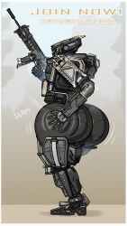 big_ass borisalien bubble_butt firearm gun huge_ass poster robot slapping_butt spectre_(titanfall) tagme text titanfall