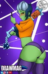 1girls bibi_(brawl_stars) brawl_stars fanmag_(artist) female tagme zombibi_(brawl_stars)