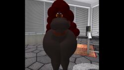 animated big_ass big_breasts breasts bubble_butt huge_ass no_sound swasbi_(character) tagme thick_thighs video wide_hips zer0264