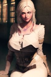 1girls ai_generated big_ass big_breasts ciri long_hair space_o_space stable_diffusion the_witcher_(series) the_witcher_3:_wild_hunt white_hair