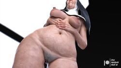 1girls 3d 3d_(artwork) areolae ass belly belly_button cellulite daz3d daz_studio elderly_female feet female gilf glasses granny hag lowhangingfruit3d_(artist) mature mature_female naked navel nude nude_female nun nun_outfit old old_woman older_female original_character pear_shaped pear_shaped_female pinup pubic_hair pussy sagging_breasts saggy_breasts smug smug_face solo solo_female thick_thighs thighs vagina wide_hips