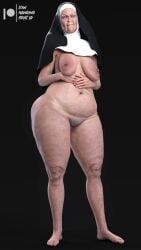 1girls 3d 3d_(artwork) areolae ass cellulite daz3d daz_studio elderly_female feet female gilf glasses granny hag lowhangingfruit3d_(artist) mature mature_female naked nude nude_female nun nun_outfit old old_woman older_female original_character pear_shaped pear_shaped_female pinup pubic_hair sagging_breasts saggy_breasts smug smug_face solo solo_female thick_thighs thighs ugly ugly_bitch ugly_woman wide_hips