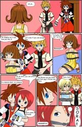 bondage comic disney final_fantasy final_fantasy_viii kairi kingdom_hearts kingdom_hearts_captive_princess namine nobody_(kingdom_hearts) roxas selphie_tilmitt sora square_enix