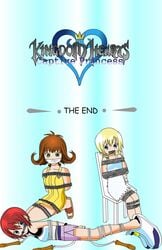 bondage comic disney final_fantasy final_fantasy_viii kairi kingdom_hearts kingdom_hearts_captive_princess namine nobody_(kingdom_hearts) roxas selphie_tilmitt sora square_enix