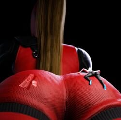 2girls 3d big_ass big_butt blake_lively bubble_butt butt clothed clothing deadpool_&_wolverine_(2024) female female_only fully_clothed giantess gwen_stacy huge_ass huge_butt lady_deadpool ladypool ladypool_(blake_lively) marvel size_difference spider-gwen spider-man_(series) wanda_wilson wotm8h8