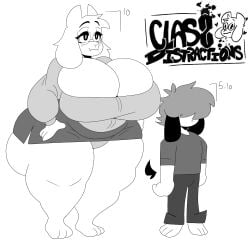 2d 2d_(artwork) 2d_artwork big_breasts breasts dork_boi lewd_dorky monster monster_girl tagme thick_thighs toriel undertale undertale_(series) wide_hips