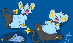 afraidpichu belly bodily_fluids drooling felid feline generation_4_pokemon hi_res male mammal nintendo oral_vore paws pokemon pokemon_(species) saliva shinx sleeping stomach_bulge tongue vore