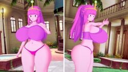 1girls 2023 3d 3d_(artwork) adventure_time albyon ass bare_midriff big_ass big_breasts breasts child_bearing_hips curvy curvy_figure dot_eyes exercise exercising female gigantic_breasts hair_ornament huge_ass huge_breasts koikatsu large_ass large_breasts long_hair mob_face multiple_views panties pink pink_hair pink_panties pink_skin pink_topwear princess princess_bubblegum royalty solo solo_focus tiara topwear wide_hips