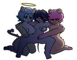 3girls angel anthro anthro_only ass bear bear_girl bear_tail breasts cat_ears cat_tail catgirl claire_(heavensyuri) furry furry_only halo heavensyuri oc original_character original_characters pussy pussy_juice pussy_juice_drip rat rat_ears rat_girl rat_tail threesome trio undertale_(series) undertale_au vaginal_fluids vaginal_juices vaginal_masturbation yuri yuri_(heavensyuri)