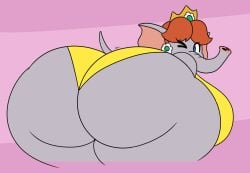 1girls anthro big_ass big_breasts breasts bubble_butt dorahden elephant elephant_daisy female female_only huge_ass mario_(series) nintendo princess_daisy super_mario_bros._wonder tagme