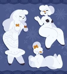 2019 2d chubby chubby_female color digital_drawing_(artwork) digital_media_(artwork) female hair_over_eyes sketch snow snowflake snowman snowwoman tagme thick_thighs twin_braids vontecristo