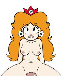 1boy 1girls animated color colored female male mario_(series) princess_daisy red_crown super_mario_land tagme w.t.dinner white_background