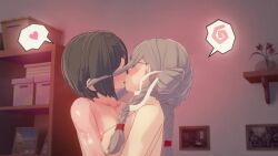 3d animated breasts danganronpa danganronpa:_trigger_happy_havoc danganronpa_2:_goodbye_despair female kissing koikatsu large_breasts_lesbian lesbian_kiss lesbians mp4 mukuro_ikusaba muscular muscular_female no_sound pekoyama_peko smooth_skin tagme video yuri