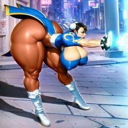 ai_generated big_breasts breasts capcom chun-li huge_breasts iladiesart kikoken large_breasts pantyhose street_fighter street_fighter_ii tagme thick_thighs thighs