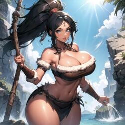 ai_generated big_breasts cixf league_of_legends nidalee riot_games thick_thighs