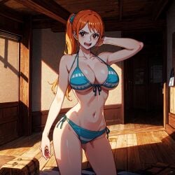 ai_generated aichaya female female_only nami one_piece post-timeskip solo