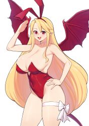 alternate_version_available breasts bunnysuit demon_wings disgaea fallen_angel flonne flonne_(fallen_angel) large_breasts nippon_ichi_software samyukgoo369 sideboob thick_thighs thighs