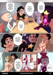 amethyst_(steven_universe) comic english_text female garnet_(steven_universe) harkart male page_12 page_number pearl_(steven_universe) spinel_(steven_universe) steven_quartz_universe steven_universe stevens_desire subscribestar_username tagme