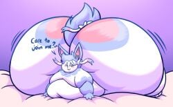 big_ass bubble_butt eeveelution fat huge_ass nolemgren obese overweight pokémon_(species) pokemon pokemon_(species) sylveon