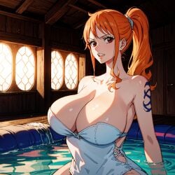 ai_generated aichaya bikini female female_only nami one_piece post-timeskip solo