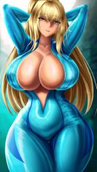 samus aran from metroid by cyberlivion