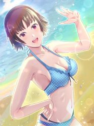 alternate_costume atlus breasts corner50777313 female female_only makoto_niijima persona persona_5 solo swimsuit