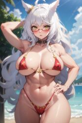 1girls ai_generated biwa_hayahide_(umamusume) curvaceous curvy_body curvy_figure female_focus female_only hi_res huge_breasts long_hair stable_diffusion umamusume voluptuous voluptuous_female white_hair