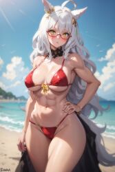 1girls ai_generated biwa_hayahide_(umamusume) curvaceous curvy_body curvy_female female_focus female_only hi_res huge_breasts long_hair stable_diffusion umamusume voluptuous voluptuous_female white_hair