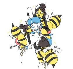 4futas anthro bee bee_girl blue_hair breast_impregnation brown_hair bunny bunny_girl curvy egg_implantation egg_laying excessive_cum furry futa_on_futa futa_only futanari gangbang gangrape group group_sex hair_bun impregnation insect_girl insect_humanoid insects licking licking_face long_hair milkbuni milkbuni_(character) nipple_egg_implantation nipple_fucking nipple_impregnation nipple_oviposition nipple_penetration nipple_play oviposition ovipositor penis_on_face rape seedbed shortstack tied_hair