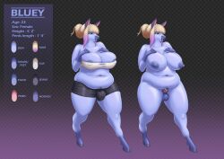 absurd_res animal_genitalia animal_penis anthro balls bedroom_eyes belly big_belly big_breasts blarf blonde_hair blue_body blue_fur breasts bulge clothing equid equine equine_genitalia equine_penis eyeshadow female fully_sheathed fur genitals hair hi_res hooves horse humanoid makeup mammal narrowed_eyes overweight penis purple_eyes seductive sheath solo tagme thick_thighs tight_clothing wardrobe_malfunction wide_hips