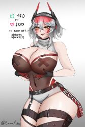 1girls big_breasts cleavage cumfishe female female_only huge_breasts light-skinned_female light_skin nipple_tape pasties short_hair solo solo_female translucent_clothing translucent_topwear virtual_youtuber vshojo white_hair yellow_eyes zentreya