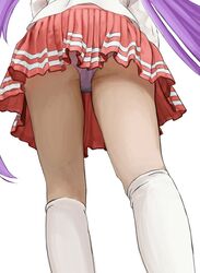 duplicate kagami_hiiragi lucky_star orangebox panties purple_hair school_uniform skirt