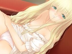 1girls female female_only france_shoujo game_cg long_hair pettanko shoujo_(france_shoujo) solo taka_tony