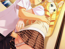 1boy1girl censored clothed_sex clothing ino kimihagu panties skirt tagme yuuki_emiri