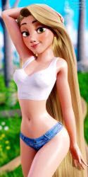 1girls 3d athletic athletic_female big_breasts breasts busty cleavage curvaceous curvy digital_media_(artwork) disney disney_princess eyebrows eyelashes eyes female female_focus fit fit_female hair hips hourglass_figure huge_breasts human large_breasts legs light-skinned_female light_skin lips long_hair princess rapunzel skyblade3dx tangled thick thick_legs thick_thighs thighs top_heavy upper_body voluptuous waist wide_hips