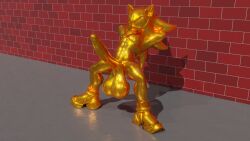 balls big_penis flexing gold gold_statue male muscle noah888 penis posing shadow_the_hedgehog sonic_(series) sonic_the_hedgehog_(series) statue tagme