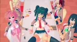 3d 3futas 3girls ashido_mina asui_tsuyu bakugou_katsuki big_breasts big_penis black_hair blonde_hair choker clothed clothing eight69 erection female_bakugou female_deku female_todoroki futa_on_female futa_pov futanari genderswap_(mtf) green_eyes green_hair heterochromia horns human humanoid izuku_midoriya light-skinned_futanari light_skin midoriya_izuku mina_ashido mostly_clothed mostly_nude my_hero_academia ochako_uraraka panties_aside partially_clothed partially_clothed_female partially_clothed_futanari pink_hair rule_63 self_upload todoroki_shouto tsuyu_asui two_tone_hair unusual_skin_color uraraka_ochako