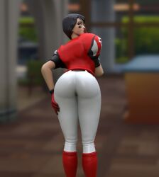 ass ass_focus big_ass blitz_(fortnite) clothed clothed_female clothing female_only fortnite fully_clothed fully_clothed_female grabbing_ass grabbing_own_ass looking_back looking_back_at_viewer only_female presenting_hindquarters quiet_gesture solo solo_female