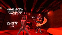 1boy 1girls anthro balls big_ass big_breasts bondage bullwhip carmelita_fox cbt cock dick dominant_sub dominatrix female femdom furry kinky male malesub noah888 penis power_bottom reverse_domination scared sex_dungeon sly_cooper sly_cooper_(series) submissive_dom welts whip whip_marks