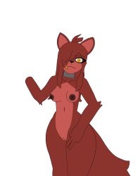 anthro female five_nights_at_freddy&#039;s foxy_(fnaf) hi_res scottgames silver_hood_onlyfans simple_background solo traced