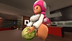 1futa 3d 3d_(artwork) ass balls ballsack big_ass big_breasts big_penis breasts dickgirl eyes_rolling_back food food_play futa_only futanari gynomorph huge_ass huge_breasts huge_butt huge_cock improvised_sex_toy intersex kitchen mario_(series) mushroom mushroom_girl mushroom_humanoid nintendo penetration penis plant pleasure_face self_upload sex_toy sfm shirt solo source_filmmaker table testicles thick_thighs toadette watermelon whoram wide_hips