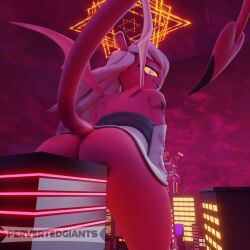 3d 3d_(artwork) 3d_model aeridiccore ass ass_focus ass_on_building ass_up bent_over big_ass big_breasts big_butt demon demon_girl demon_horns demon_humanoid demon_tail demon_wings demoness female female_focus female_only giantess helluva_boss huge_ass huge_breasts huge_butt huge_thighs leaning_on_building leaning_on_wall pervertedgiants pink_body pink_skin sfm sitting sitting_on_building solo solo_female solo_focus source_filmmaker succubus tagme verosika_mayday_(helluva_boss) vivienne_medrano vivziepop white_hair